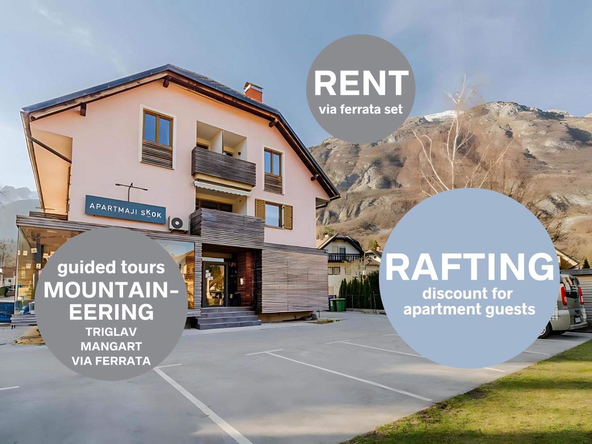 Apartments Skok With Rafting And Free Parking Bovec Eksteriør billede